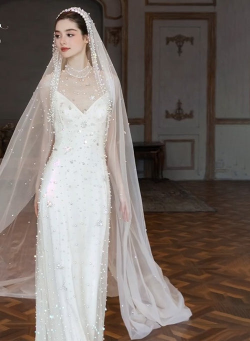 the adeline cathedral pearl veil