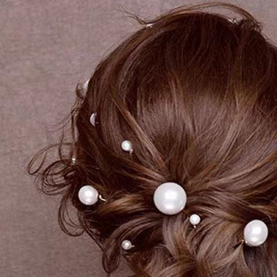 isabeau pearl hair pins set of 6