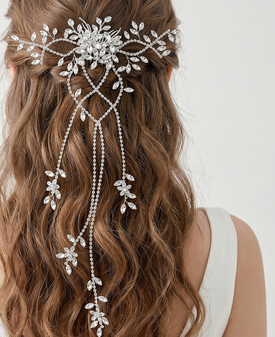 leonie cascading blossom headpiece
