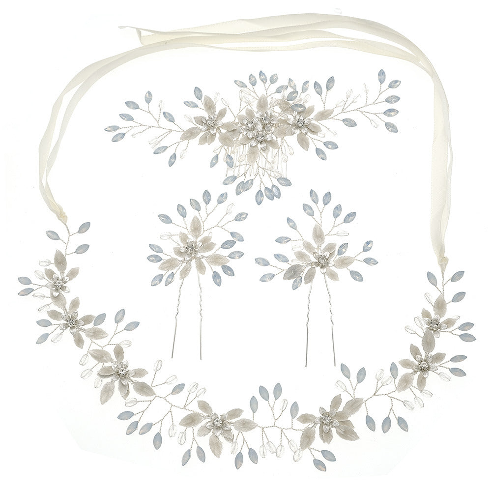The Constance — Opal Headpiece Trio