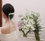 the elodie fingertip pearl veil