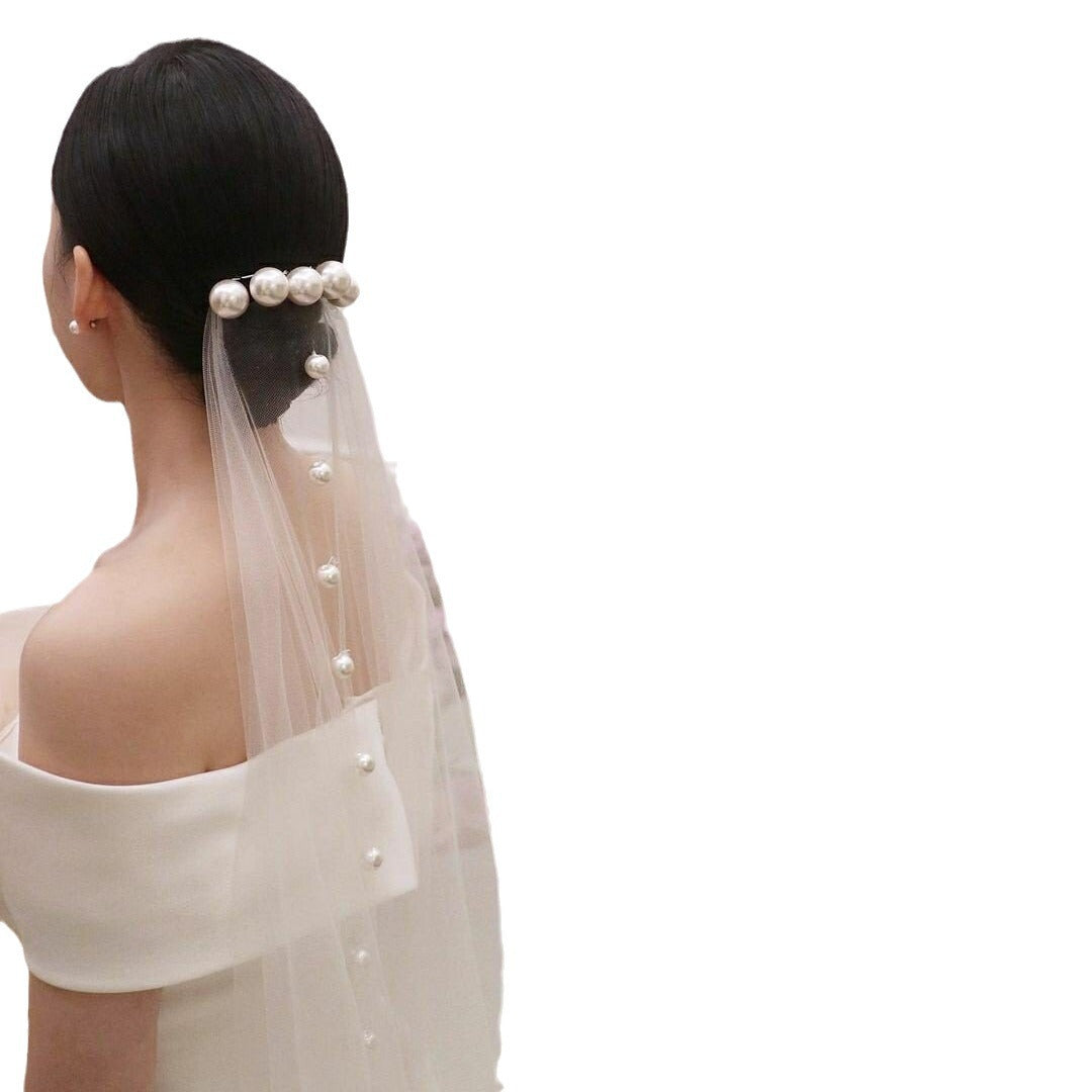 the elodie fingertip pearl veil