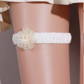 the giselle chantilly lace pearl garter