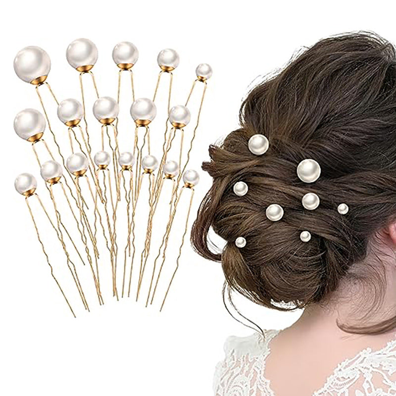 the isabeau pearl hair pins set of 6