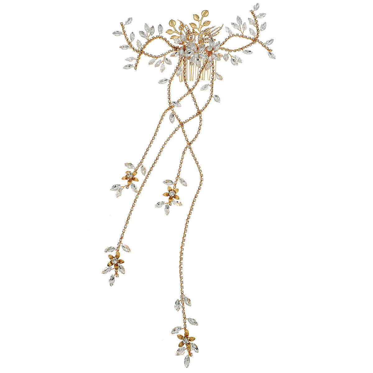 The Léonie — Cascading Blossom Headpiece
