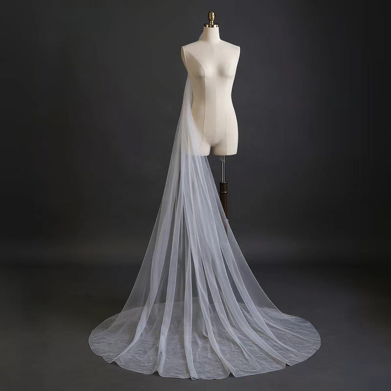 the sylvie chapel soft tulle veil