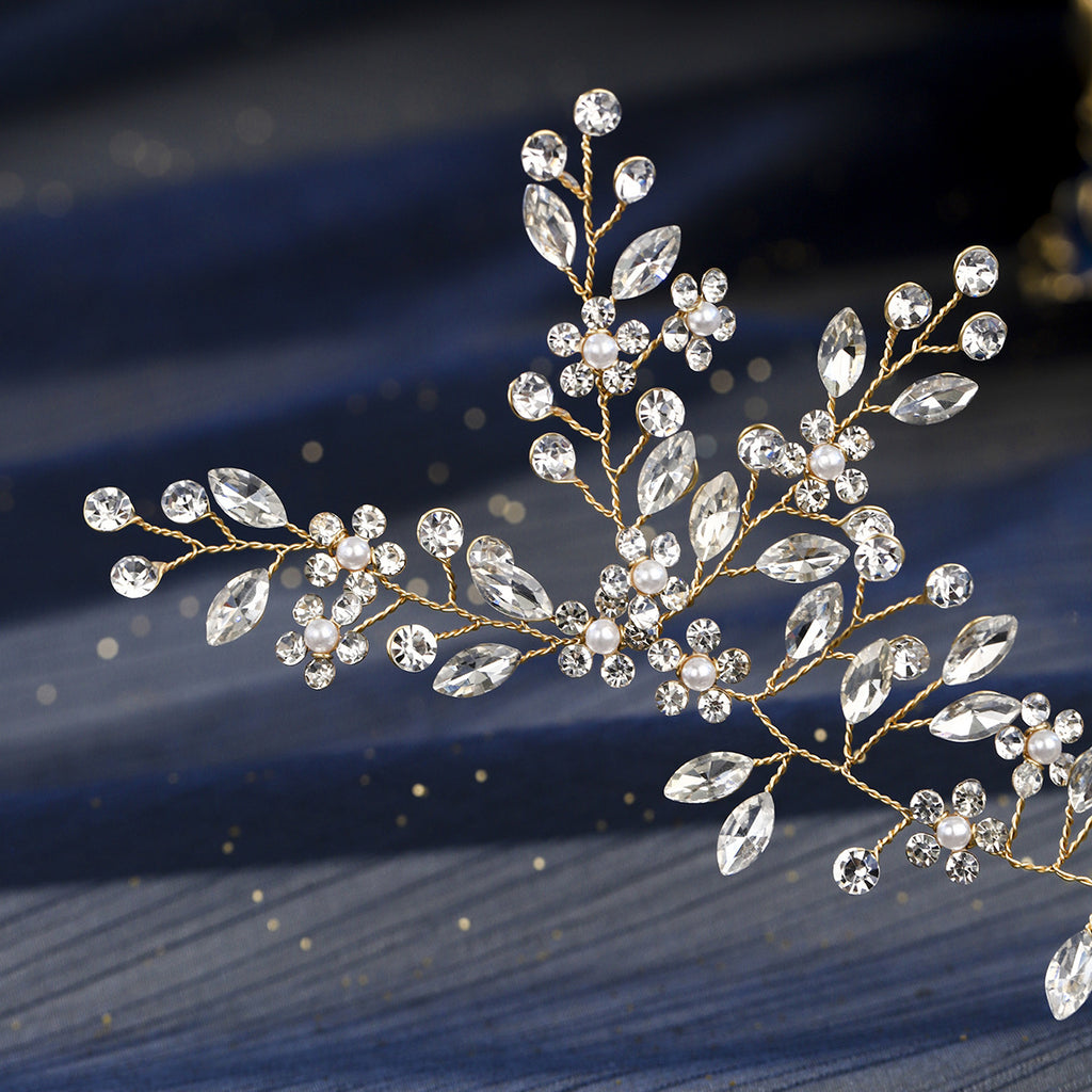 The Rosaline — Opal Sprig Comb